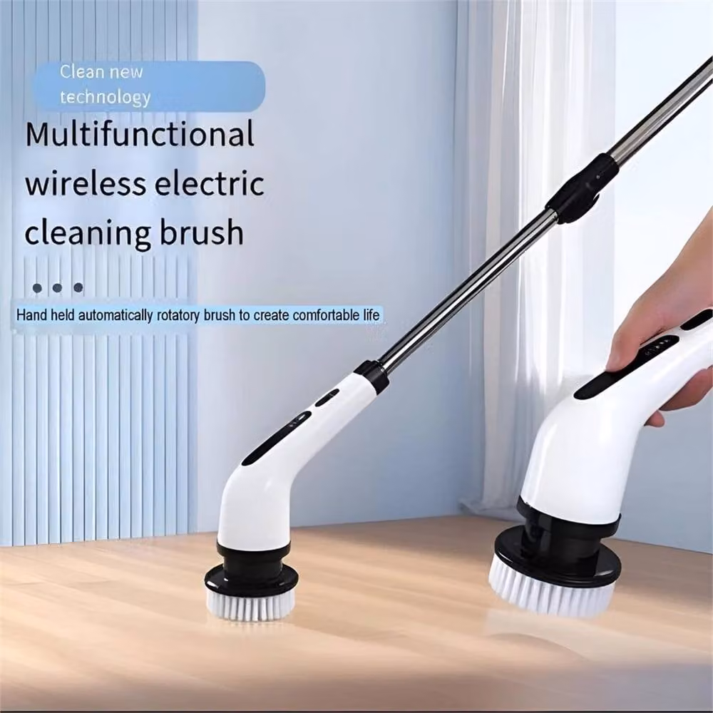 Nordara 9 in 1 Electric Spin Scrubber Cleaning Brush in White – 2