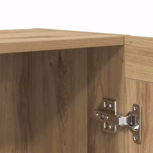 vidaXL Artisan Oak Sideboard in Brown, W/D/H: 120 x 30.5 x 70 cm – 4