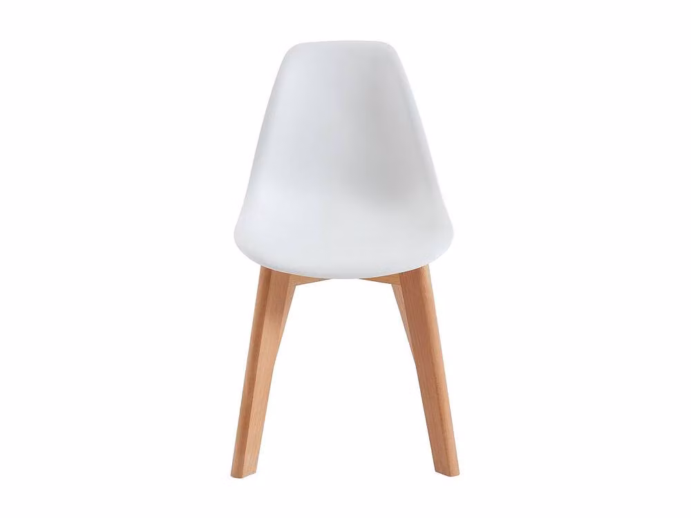 Vente-unique Set of 2 White Children's Polypropylene and Beech Wood Chairs, W/D/H: 30.5 x 36.5 x 58 cm – 2