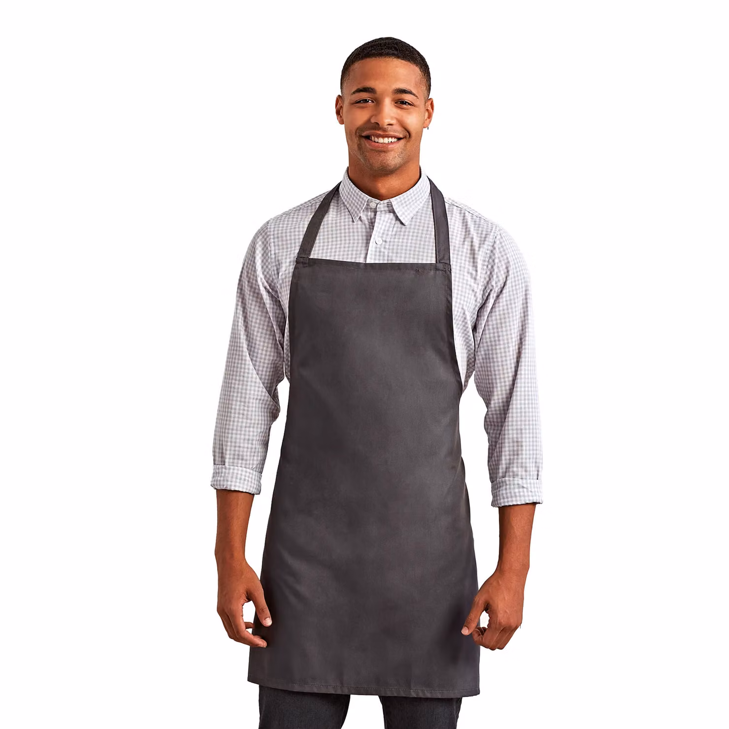 Premier Essential Full Apron in Grey – 2