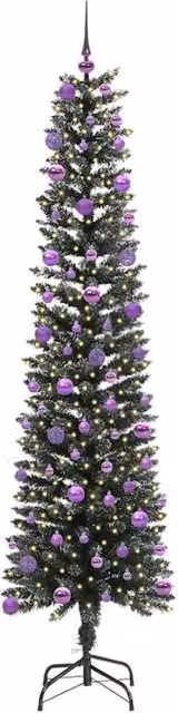 Berkfield Home Elegant Green Artificial Christmas Tree with 300 LEDs, W/D/H: 58 x 58 x 210 cm – 1