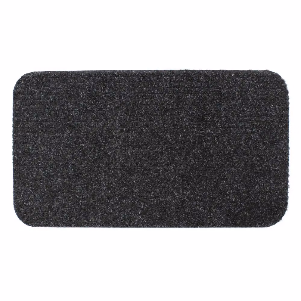 JVL Delta Scraper Door Mat, Anthracite Grey, W: 40 cm, D: 70 cm – 2