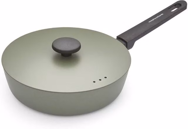 Morphy Richards Green Non-Stick Forged Aluminium Saute Pan, 24 cm