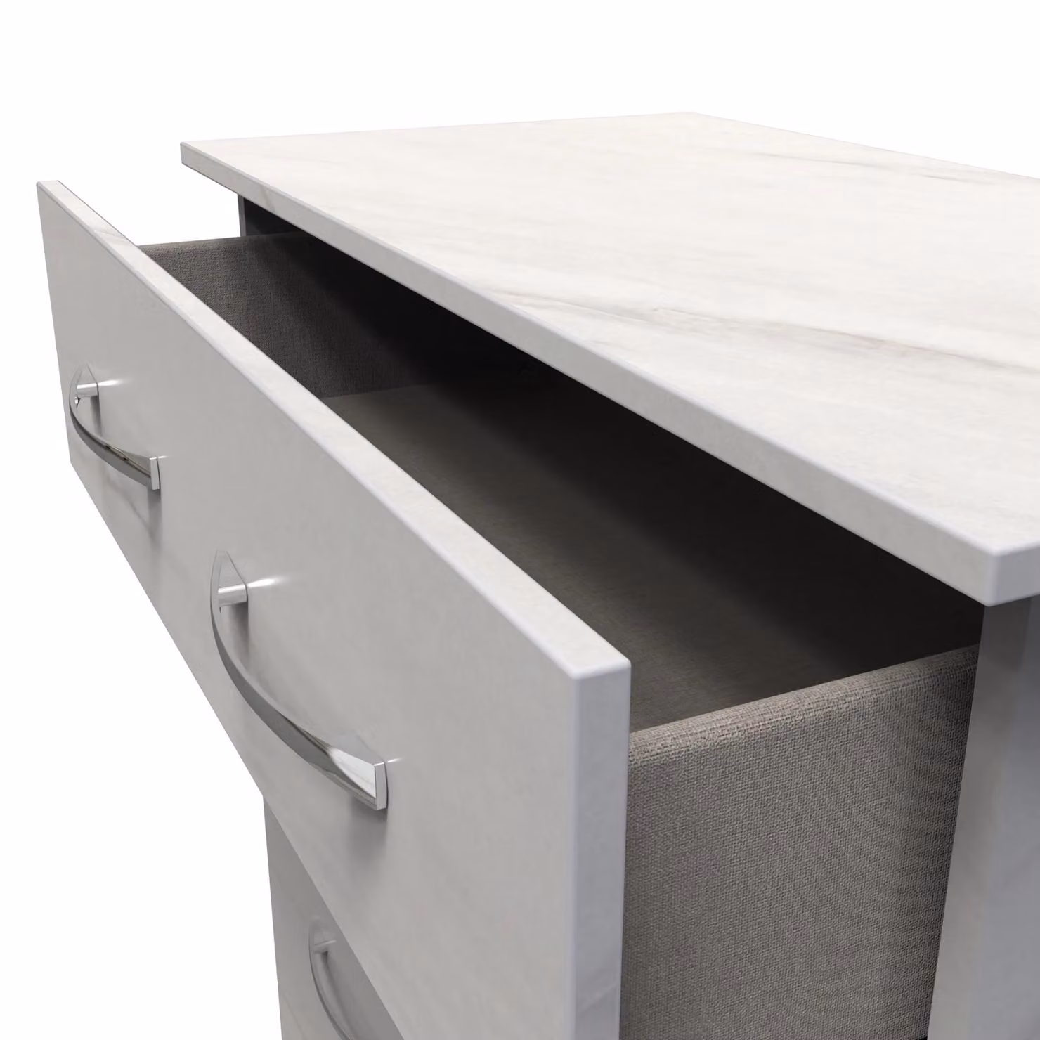 Ready Assembled 2 U Hampshire 4 Drawer Deep Chest in White – 3