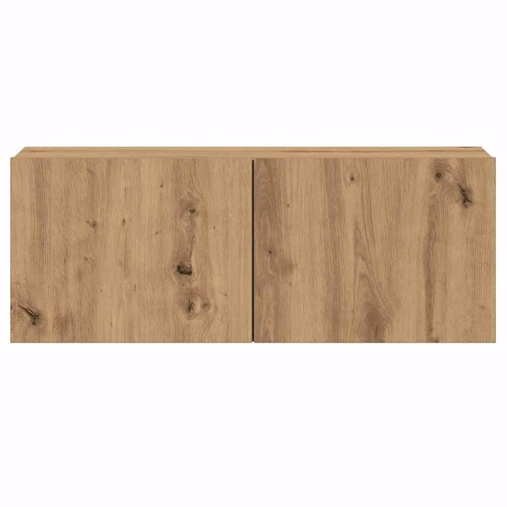 Berkfield Home Artisan Oak Wall Mounted TV Cabinets, 3 Piece Set in Brown – 3