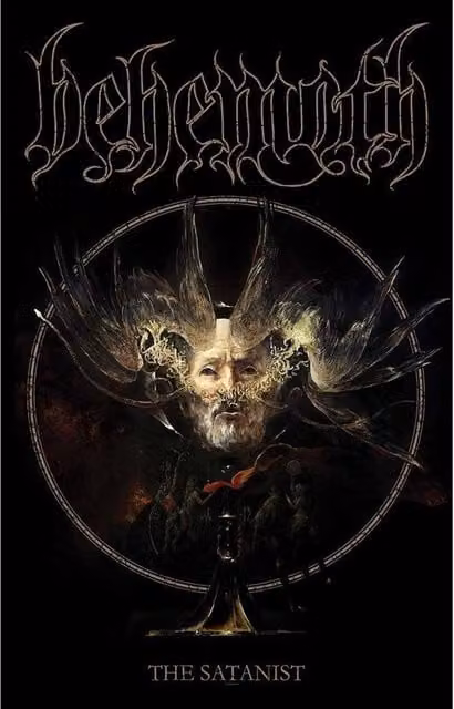 Behemoth The Satanist Graphic Paper Poster in Black
