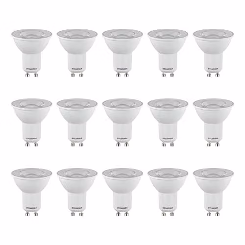 Sylvania GU10 LED Light Bulbs, 4.2W, 50W Equivalent, 1725 Lumens, Neutral White 4000K, 5 Pack