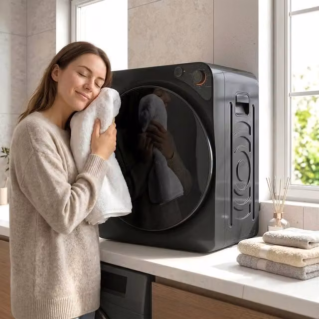 HOMCOM 5kg Vented Compact Tumble Dryer in Black – 1