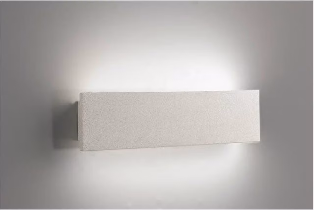 Netlighting PARKER Outdoor LED Up Down Wall Light, White, IP65, 600lm, 4000K, W: 40 cm, D: 10.2 cm, H: 4.5 cm