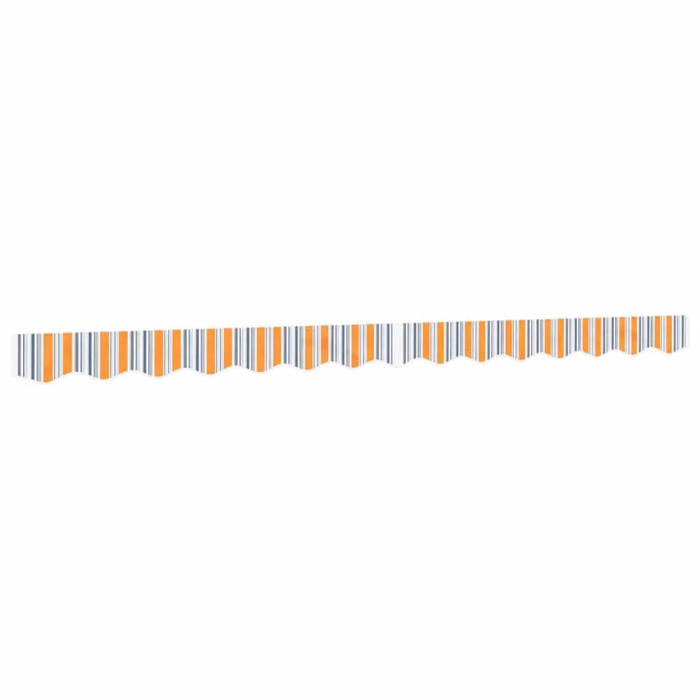 Berkfield Home Replacement Fabric for Awning Valance, Multicolour Stripe Polyester, Length: 3.5 m – 2
