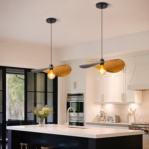 Harper Living Modern Adjustable Pendant Light Fitting in Black and Gold, W/D/H: 50 x 46 x 117 cm – 3