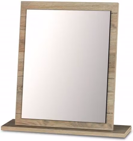 Welcome Vienna Small Tabletop Dressing Table Mirror in Brown