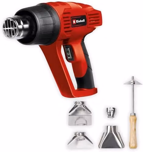 Einhell 2000W Electric Heat Gun Set in Red – 2