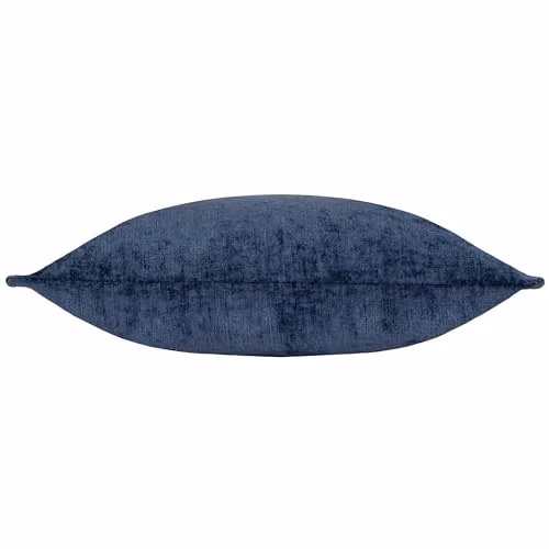 Evans Lichfield Buxton Blue Chenille Rectangular Reversible Cushion, W: 50 cm, H: 30 cm, D: 30 cm – 2