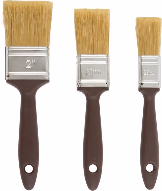 3 Piece Brown Woodcare Brush Set