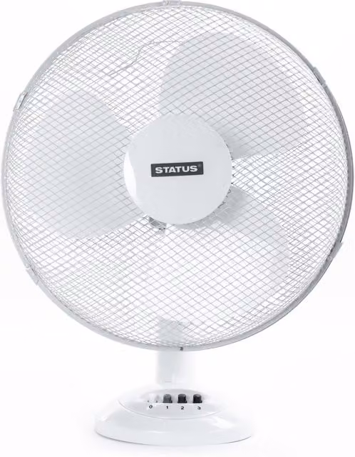 Status White 16 inch Table Cooling Fan S16DESKFAN1PKB