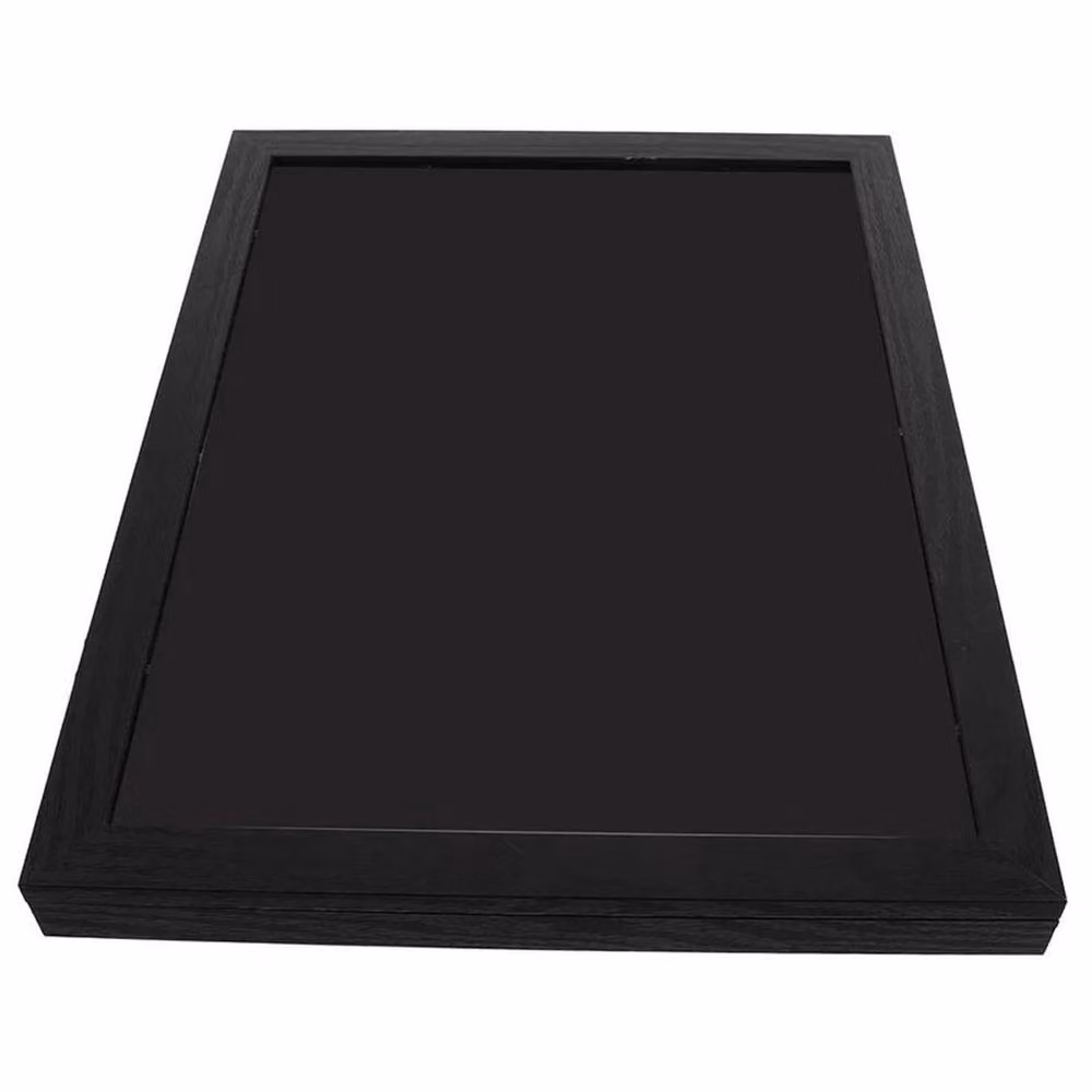 FLAVORA Black Wooden Shirt Display Frame and Sports Uniform Shadow Box, W/H: 50 x 50 cm – 5