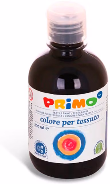 Primo Black Textile Paint, 300ml