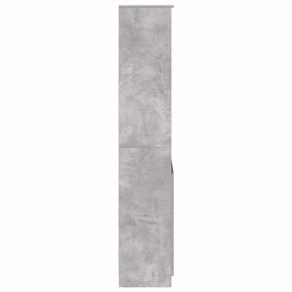 Berkfield Home Modern Highboard in Concrete Grey, W/D/H: 50 x 35 x 180 cm – 2