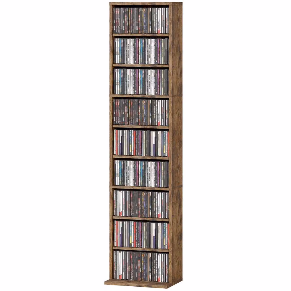 Rolipo 260 CD Narrow Media Storage Unit in Brown – 2