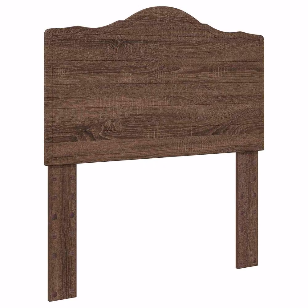 Berkfield Home Modern Bed Frame with Headboard in Brown Oak, W/D/H: 90 x 200 cm – 3