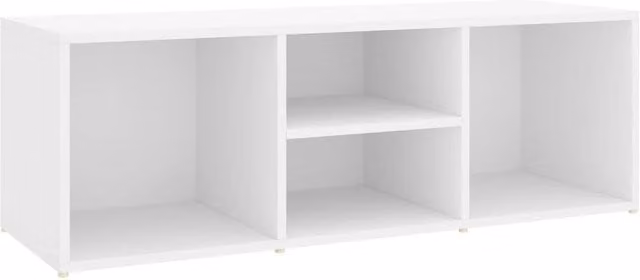 Berkfield Home White Shoe Storage Bench W/D/H: 105 x 35 x 35 cm