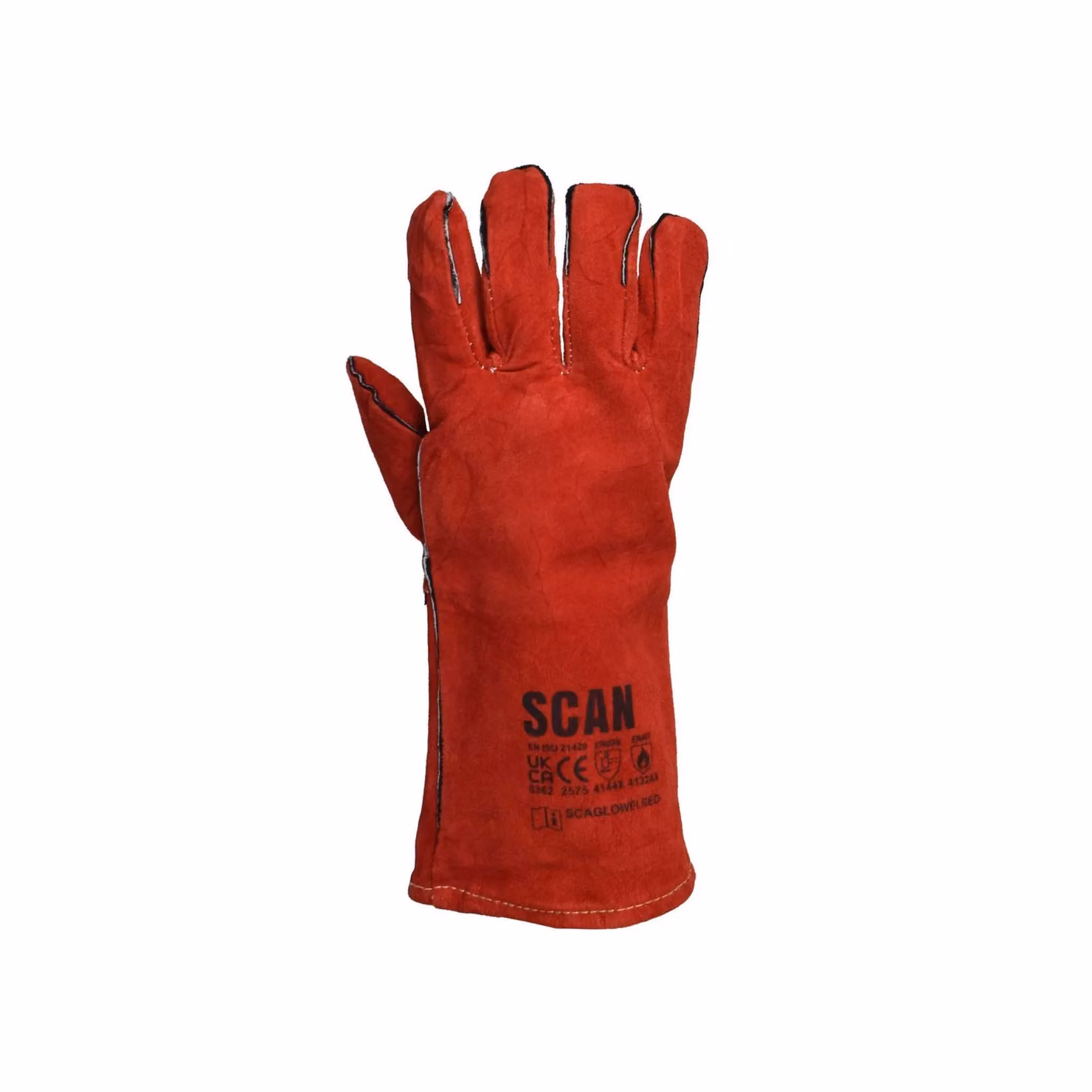 Scan Leather Welder's Gauntlets, Size 9, Multicolour – 2