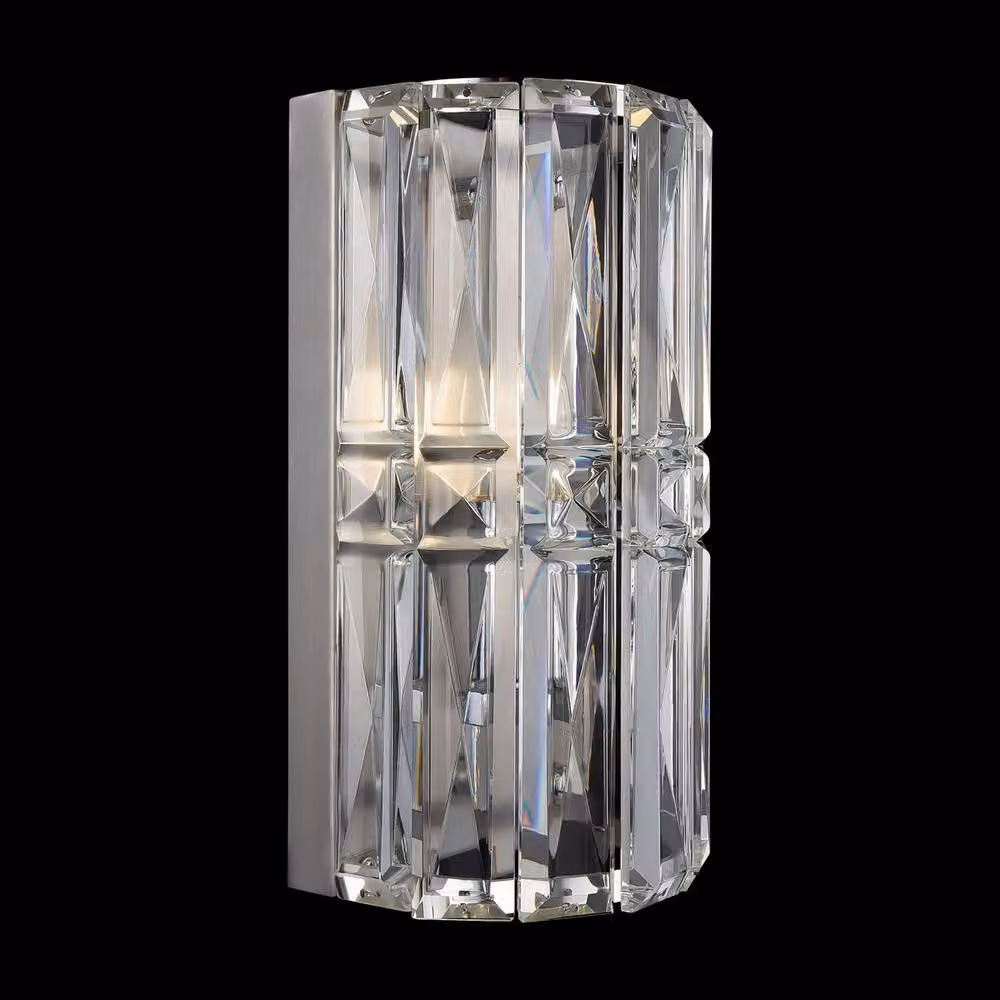 Maytoni Facet Classic Wall Lamp in Chrome and Grey with E14 Socket – 2