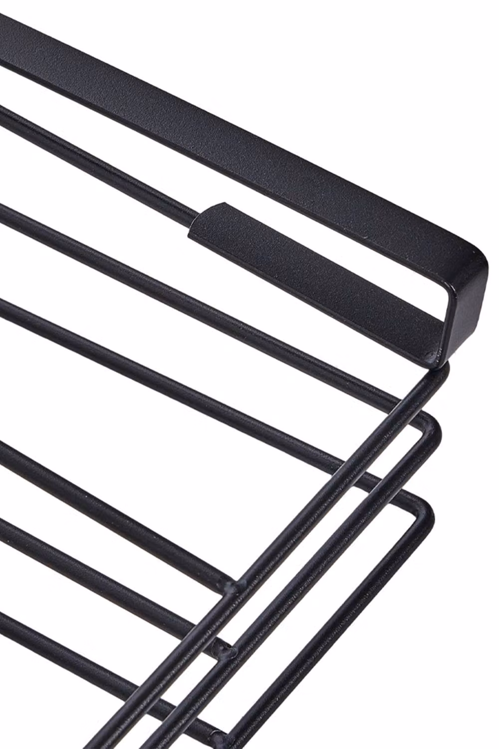 Garden Sanctuary Black Metal Hanging Under Cabinet Storage Rack and Cutting Board Holder – 3