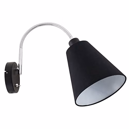 Netlighting Tonia Modern Black Wall Reading Light with E27 Socket