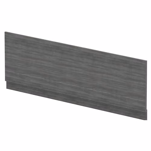 Balterley Wooden Front Bath Panel with Plinth in Woodgrain Anthracite, 170 cm – 1