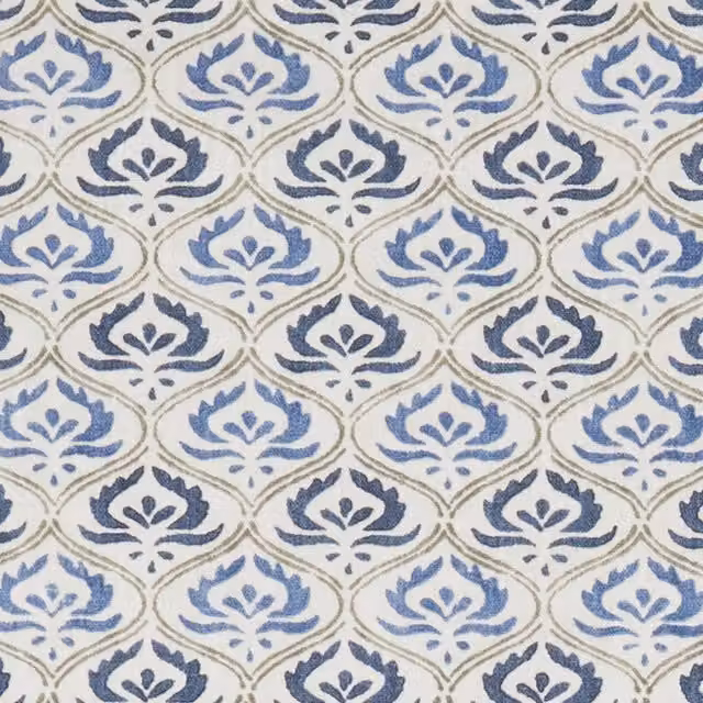 iLiv Pushkar Blue Fabric Batik