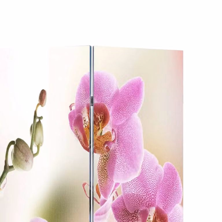 Berkfield Home Folding Room Divider with Floral Design, Multicolour, W: 160 cm, H: 170 cm