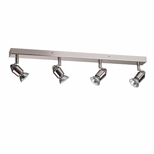 Linea Verdace Bomba 4 LED Surface Mounted Downlight in Silver Metal
