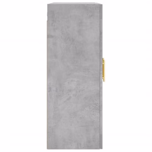 vidaXL Modern Wall Mounted Cabinet with Glass Doors in Grey, W/D/H: 69.5 x 34 x 90 cm – 3