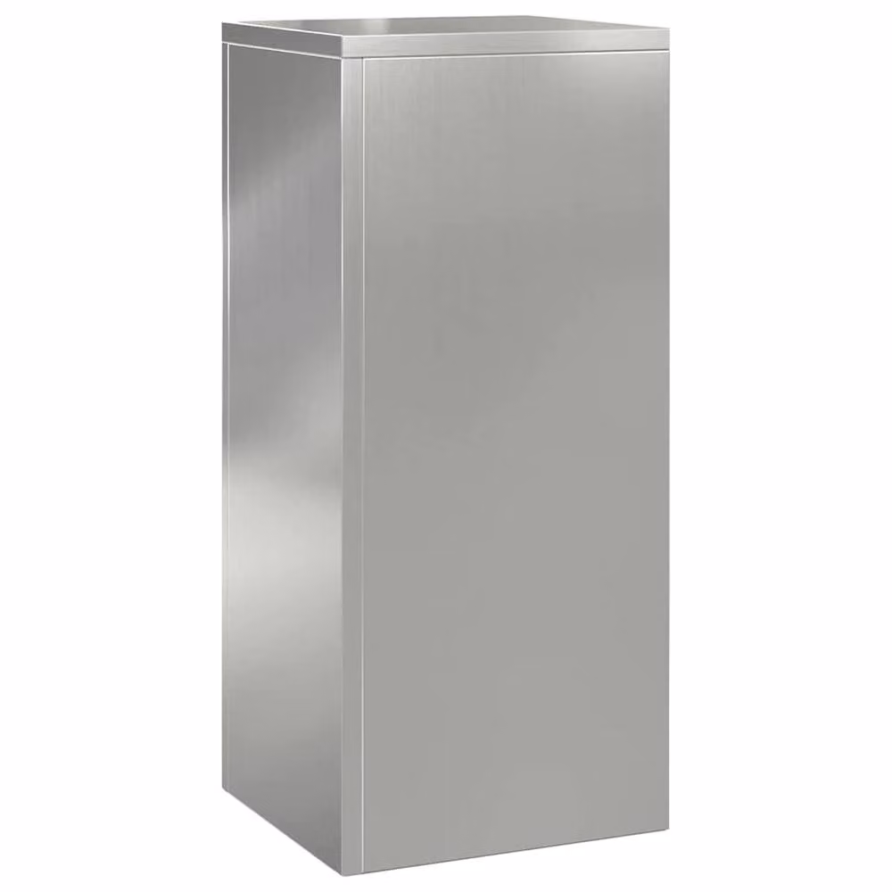 Berkfield Home Outdoor Plant Stand Pillar Set of 2, Grey Galvanised Steel, W/D/H: 24 x 24 x 55 cm – 3