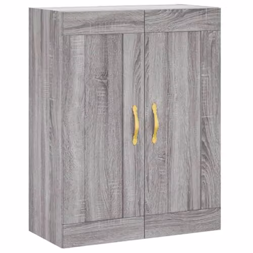 vidaXL Wall Mounted Cabinet in Grey Sonoma, W: 69.5 cm, D: 34 cm, H: 90 cm – 1
