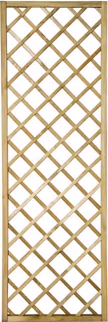 Hidcote Lattice Forest Brown Wooden Garden Trellis Support, W: 60 cm