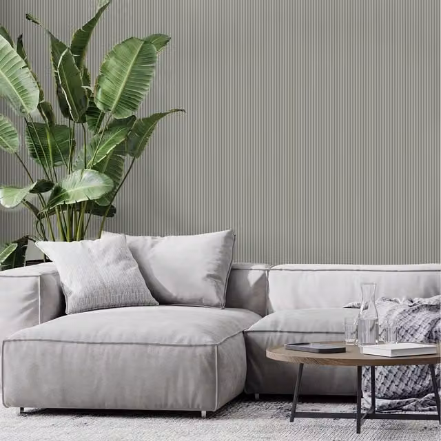 Superfresco Modern Abstract Striped Tactile Wallpaper in Green