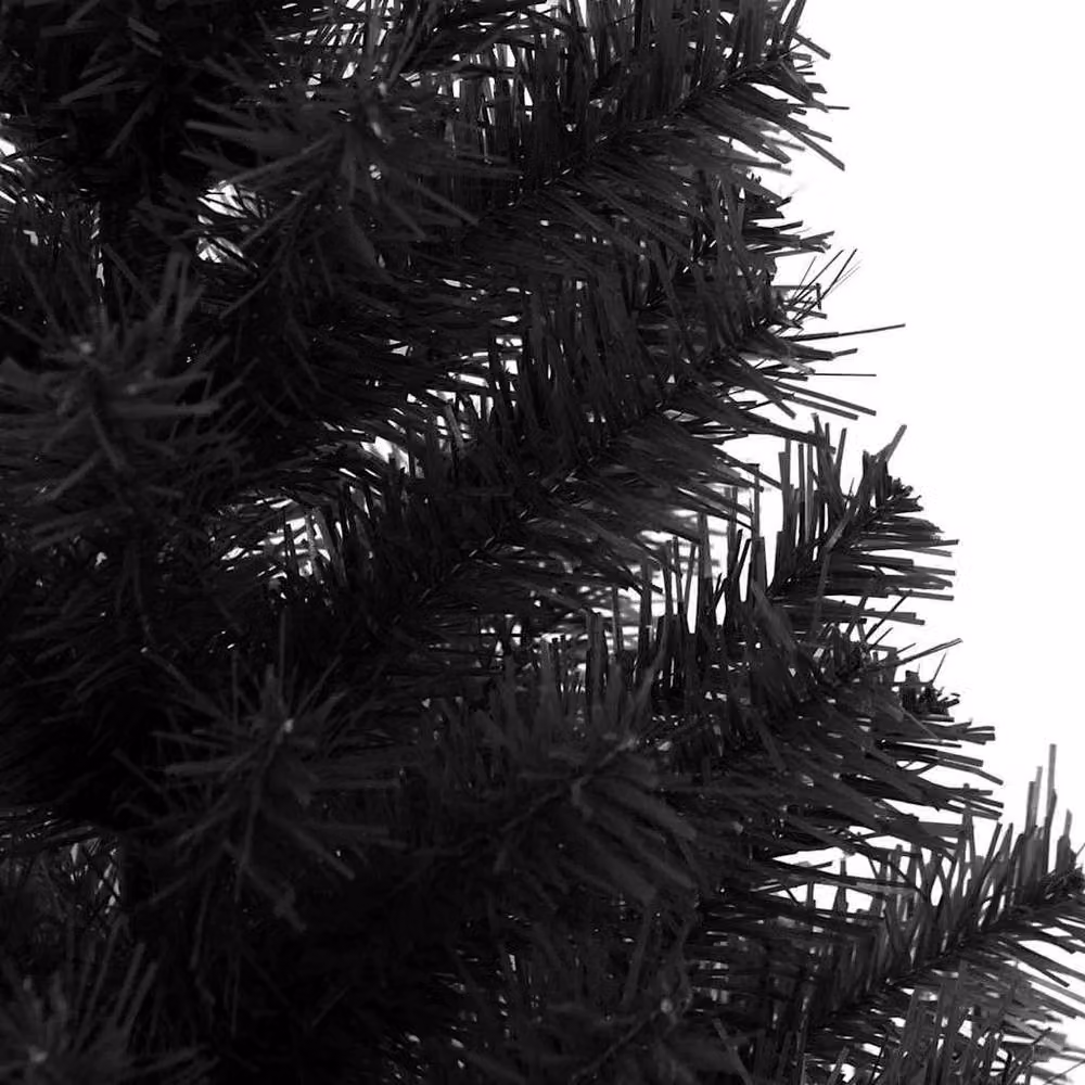 Berkfield Home Lush Christmas Tree with 150 LEDs and Stand, Black, Height: 150 cm – 5