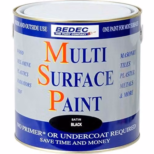 Bedec MSP Multi Surface Paint, Anthracite Grey, Matt, 2.5L