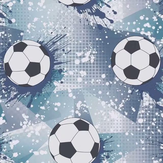 Holden Décor Frenzy Football Textured Wallpaper in Blue