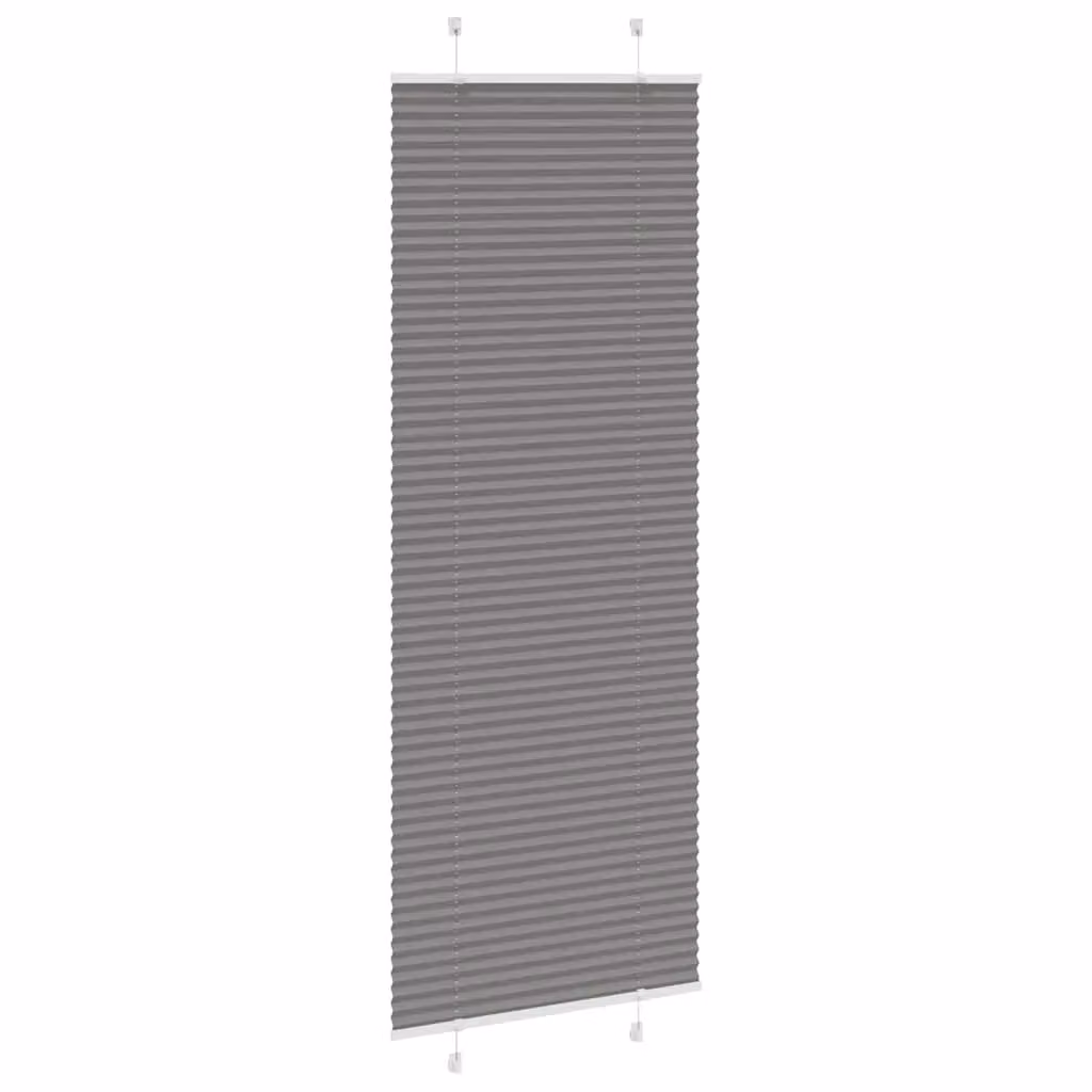 Berkfield Home Single Pleat Fabric Blind in Anthracite and Black, W: 75 cm, H: 200 cm – 3
