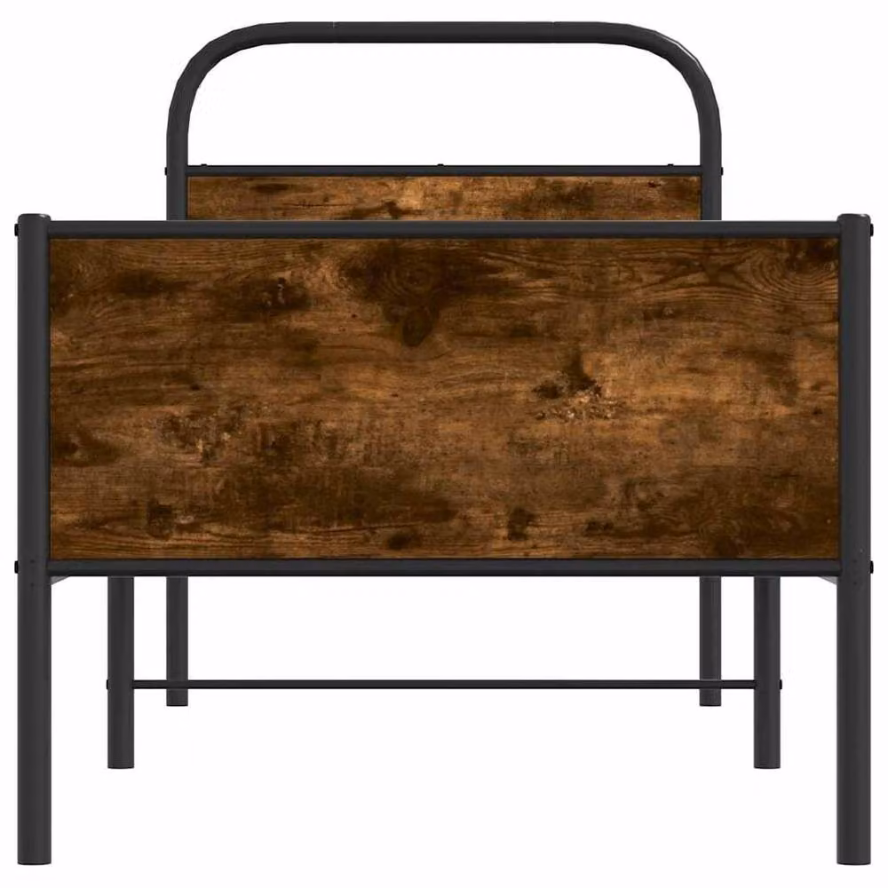 Berkfield Home Elegant Bed Frame in Sonoma Oak and Brown, W/D/H: 190 x 75 x 80 cm – 3