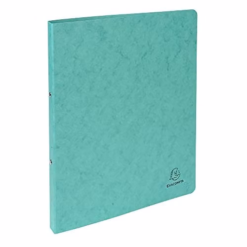 Exacompta A4 2 Ring Binder in Green Glossy Card