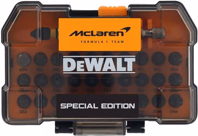 DeWalt McLaren FLEXTORQ 32 Piece Screwdriver Bit Set in Orange and Multicolour – 2