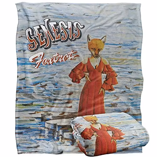 Genesis Foxtrot Silky Touch Super Soft Fleece Throw Blanket, White, W/D/H: 152 x 127 cm