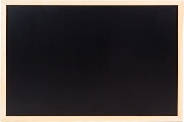 i-doodle Black Wall Chalkboard Set with Chalk and Wood Eraser