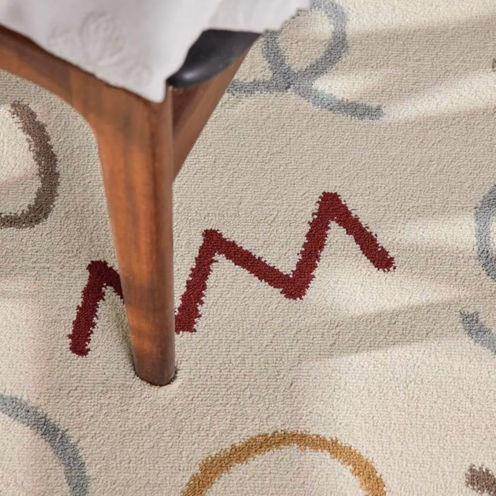 THE RUGS Adventures Fiete Kids Rug, Cream Multicolour, W: 120 cm, L: 170 cm – 4