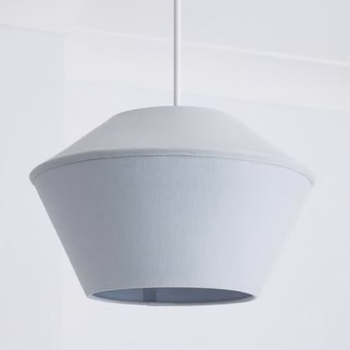 CGC Lighting Modern Spherical Blue Fabric Lampshade with Reducer Ring, Diameter: 30 cm – 1